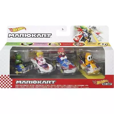Buy Hot Wheels Mario Kart Vehicle 4-Pack (Orange Shy Guy) • 47.13£
