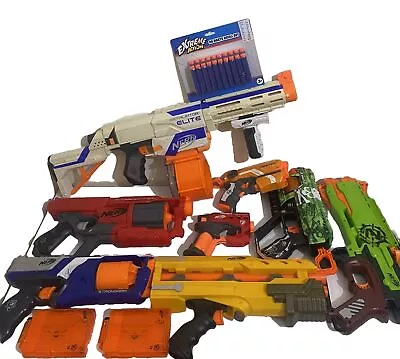 Buy Nerf Gun Bundle Retaliator Modulus Regulator Cyclone Shock Strong Arm And More • 39.99£