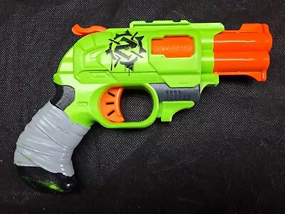 Buy Nerf Zombie Strike Doublestrike Blaster Green Tested And Working  • 12£