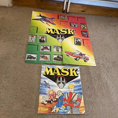 Buy Vintage Mask Panini Sticker Album & Poster M.a.s.k Kenner Original 1986 • 16£