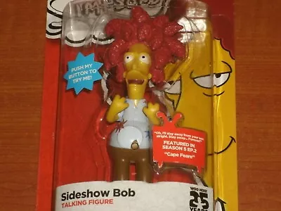 Buy SIDESHOW BOB 'Talking Figure' THE SIMPSONS 25th Anniversary Action Figures 2014 • 19.99£