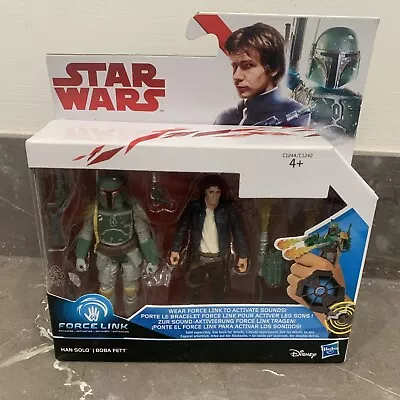 Buy Star Wars  Han Solo & Boba Fett Action Figures. Twin Pack - Force Link Activated • 12.88£