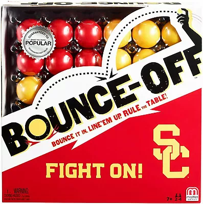 Buy Party Fun Game-Mattel Bounce-Off USC Edition Fight On!..for 2-4 Players Ages 7Y+ • 17.70£