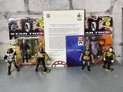 Buy Star Trek Generation Action Figures Bundle With Extras (Bandai/Playmates 90s) • 14.99£