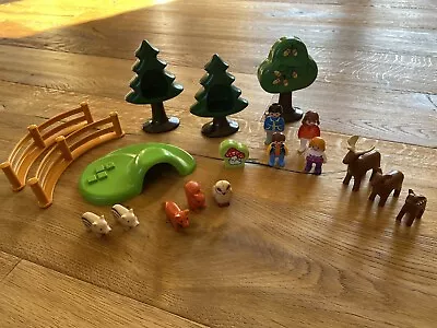 Buy Playmobil 123 Forest Animal Park Set 6772 Complete But No Box • 3£