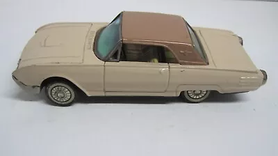 Buy Vintage 1962 Bandai Tan 2 Tone 1961 Thunderbird T-Bird Coupe Tin Friction Car • 46.59£