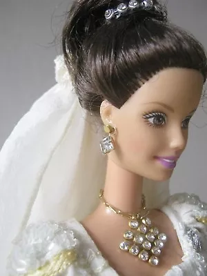 Buy OOAK Barbie Ivory Embedded Wedding Dress With Pearls • 151.18£