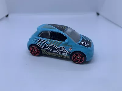 Buy Hot Wheels - Fiat 500 Blue - Diecast Collectible - 1:64 - USED • 3£