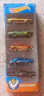 Buy Hotwheels Muscle Mania 5 Pack, Chevy Impala Pontiac Ford Mustang Dodge Charger • 15£