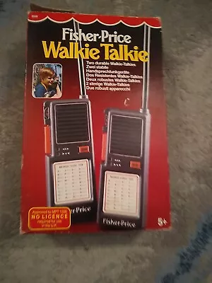 Buy Fisher Price Walkie Talkie Boxed Vintage Retro  • 29.99£