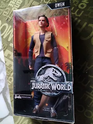Buy MATTEL BARBIE JURASSIC WORLD OWEN Ken Chris Pratt DOLL Jurassic Park Figure NRFB • 130.74£