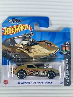 Buy HOT WHEELS 2023 ‘68 Corvette Gas Monkey Garage *139/250 Dream Garage *5/5 HKH23 • 8.95£