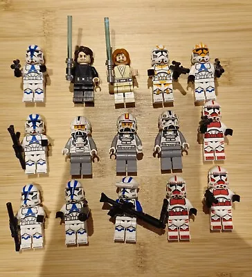 Buy Lego Star Wars Minifigures Bundle X15 • 39£