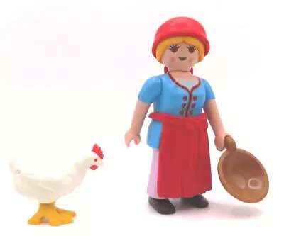 Buy Playmobil Country Maid Figure & Chicken / Farm House Victorian Medieval Knight • 3.54£