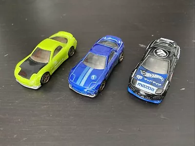Buy Hot Wheels Job Lot Of 3 ‘95 Mazda Rx7’s ALL MINT CONDITION • 8£