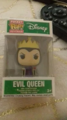 Buy Pop Vinyl Disney EVIL QUEEN Funko Pocket Keychain Figure Keyring Snow White  • 21£