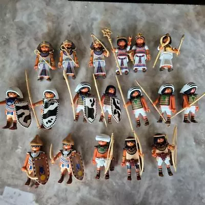 Buy Huge Vintage Playmobil Egyptian Pharaohs  Soldiers Army Bundle Ancient Egypt • 49.95£