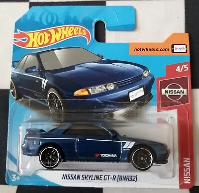 Buy 2019 Hot Wheels Nissan Skyline GT-R R32 Short Card Nissan Series 1/250 #4/5 • 9.95£