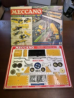 Buy Vintage Meccano Highway Vehicles Set 3, From 1969, 100% Complete With Manuals • 52.50£