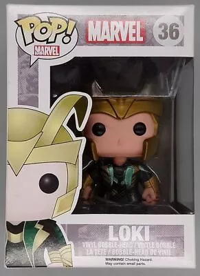 Buy Funko POP #36 Loki (Helmet) - Marvel Damaged Box With Protector • 27.99£