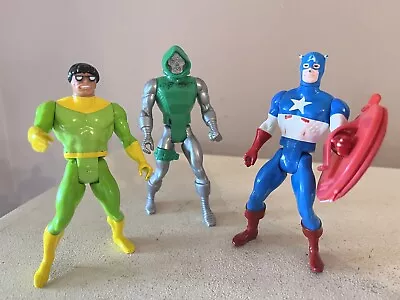 Buy Vintage Mattel Marvel Secret Wars Captain America Dr Octopus Dr Doom1984 Figures • 17.50£