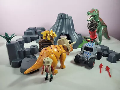 Buy Playmobil Dino Volcano Eruption With Dinosaurs T Rex Triceratops • 25£