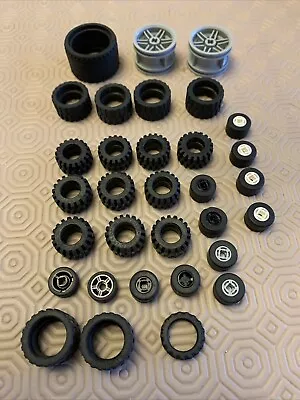 Buy 32 Lego Wheels & Tyres  • 4£