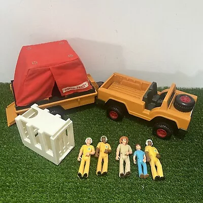 Buy Fisher Price Vintage 1970’s Adventure People Wild Animal Safari Set Jeep Animals • 29.99£