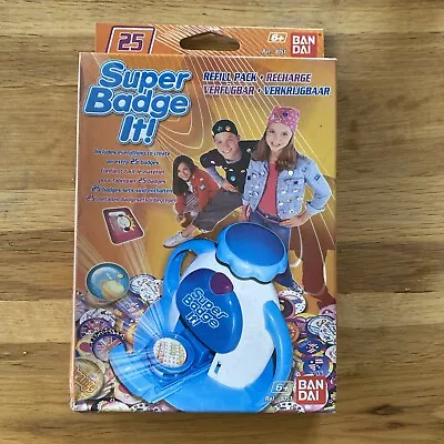 Buy Super Badge It Machine 25 Metal Badge Refill Set Brand New & Sealed Bandai 8051. • 11.99£