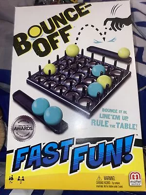 Buy Bounce-Off Game Mattel Fast & Fun! Ages 7+ 2 Players • 9.32£