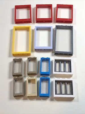 Buy Lego Door Window Frame 60596 60594 W Bars 2493 6151 60594 60593 Colours Job Lot • 3.40£