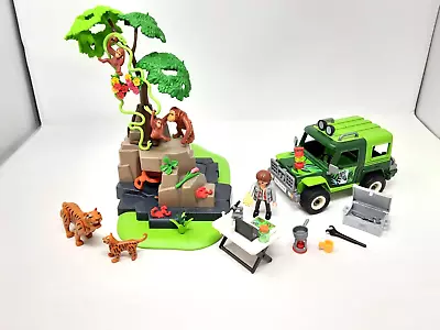 Buy Playmobil 5416 Wildlife Safari SUV With Tigers & Orangutans  Nearly Complete • 29.99£