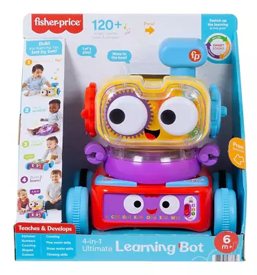 Buy Fisher-Price Baby Toddler & Preschool Toy 4-in-1 Learning Bot With Music Lights • 29.99£