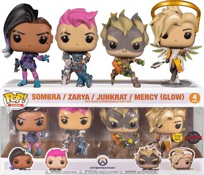 Buy Funko POP Games Figure : Overwatch 4 Pack Sombra / Zarya / Junkrat / Mercy • 24.99£