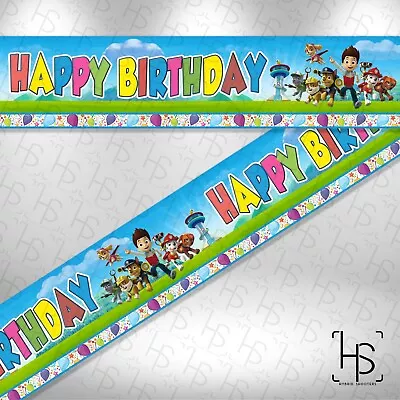 Buy Paw Patrol 1.3m 160GSM Party Paper Banner Birthday Kids Boys Girls Celebration • 3.99£