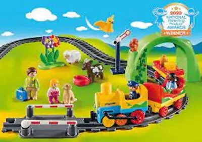 Buy Playmobil 1.2.3 My First Train Set Railway 70179 Clearance • 6.50£