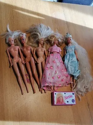 Buy X5 Vintage Barbie Dolls And Camera, 1976, 1991 X3, 1998 • 14.99£