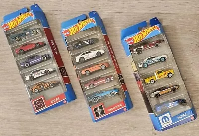 Buy Hot Wheels Cars Nissan Ford Mustang Mopar Dodge 5 Pack 15 Cars • 29.97£