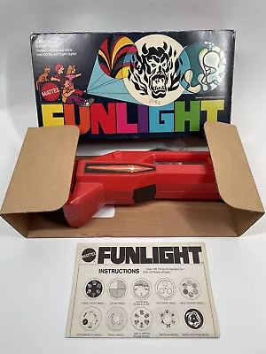 Buy VTG 70's  Mattel  Funlight Flashlight Projector With 10 Slides-Sealed NIB - Rare • 193.38£