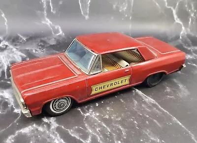 Buy 1960's Bandai Chevy Chevrolet Impala JAPAN Tin Friction Automobile Car • 69.89£