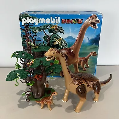 Buy Playmobil Dinosaur Brachiosaurus With Baby Boxed 5231 Box Tree Toys Incomplete • 35£