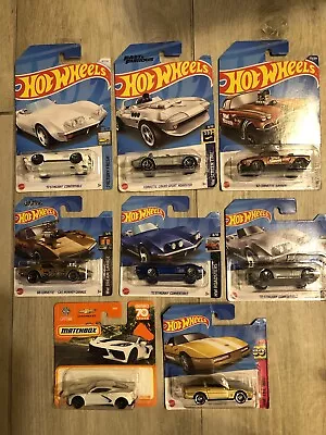 Buy Hot Wheels Corvette X 8, 72 Stingray, Gas Monkey, Grand Sport, Gasser, 2020, ‘84 • 16£