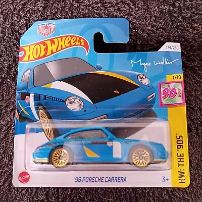 Buy Hot Wheels Short Card - #174/250 (Urban Outlaw) '96 Porsche Carrera - Blue • 2.95£