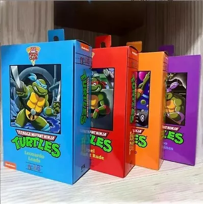 Buy Neca Teenage Mutant Ninja Turtles Pizza Club Action Figures BRAND TMNT IN STOCK • 93.12£