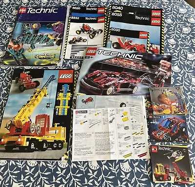 Buy Lego Technic Instructions Bundle - Mostly Vintage X9 Plus Advertising • 9.99£