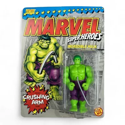 Buy Vintage Toy Biz Incredible Hulk Marvel Super Heroes Carded Action Figure Opened • 25.75£