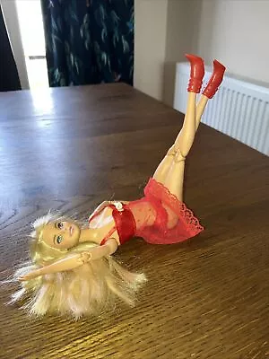 Buy (22) Barbie Made To Move Fully Articulated  Doll Red Neglige Underwear & Boots • 16.99£