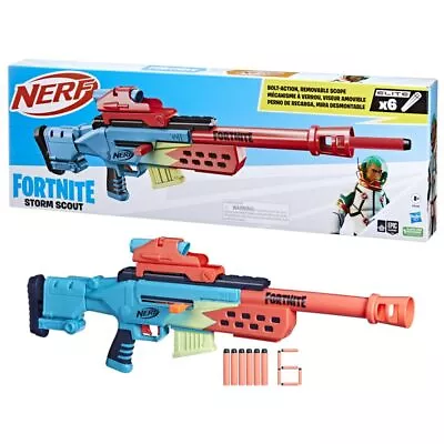 Buy Nerf Fortnite Storm Scout Blaster, Nerf Scope, 6-Dart Clip, 6 Elite Nerf Darts,  • 21.23£