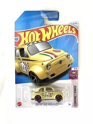 Buy Hot Wheels '60s Fiat 500D Modificado Yellow - Compact Kings 117/250 - Long Card • 10.99£