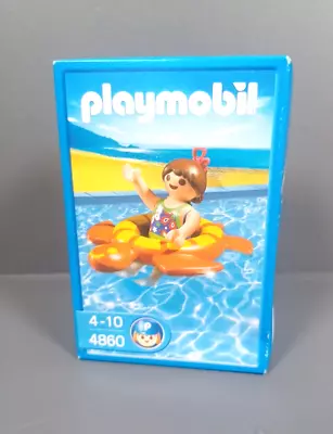Buy Playmobil 4860 Girl And Turtle Swimming Ring 2009 New & Sealed Box • 10£
